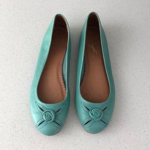 Women’s Anthropologie Teal Flats Size 7.5